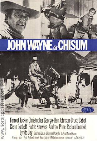 Chisum 1970 poster John Wayne Forrest Tucker Christopher George Andrew V McLaglen