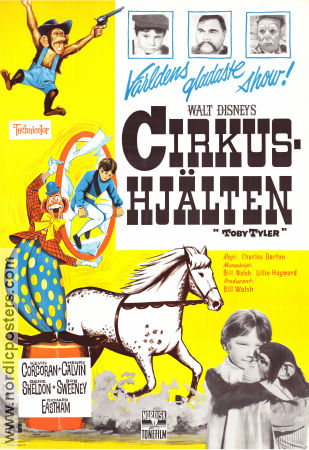 Cirkushjälten 1960 poster Kevin Corcoran Charles Barton