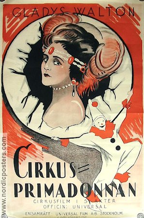 Cirkusprimadonnan 1924 poster Gladys Walton Cirkus