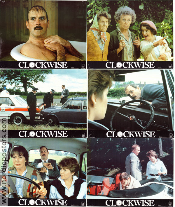 Clockwise 1986 lobbykort John Cleese Penny Leatherbarrow Howard Lloyd-Lewis Christopher Morahan