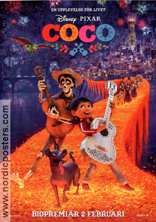 Coco 2017 poster Lee Unkrich Animerat Hundar