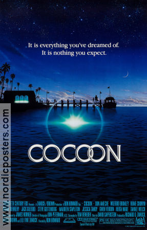Cocoon 1985 poster Don Ameche Wilford Brimley Steve Guttenberg Ron Howard Skepp och båtar