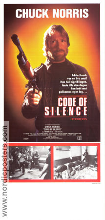 Code of Silence 1985 poster Chuck Norris Henry Silva Bert Remsen Andrew Davis Vapen Kampsport