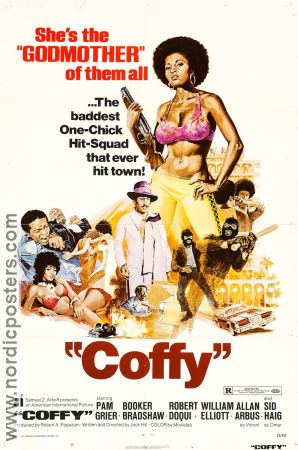 Coffy 1973 poster Pam Grier Booker Bradshaw Robert DoQui Jack Hill Black Cast