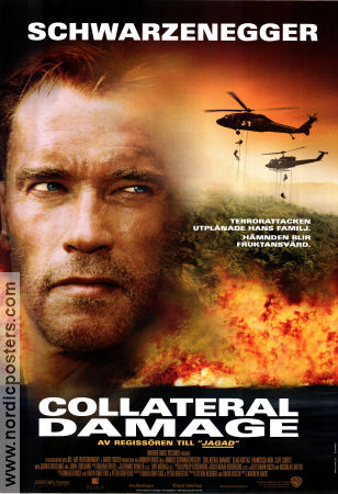 Collateral Damage 2002 poster Arnold Schwarzenegger John Leguizamo Francesca Neri Andrew Davis