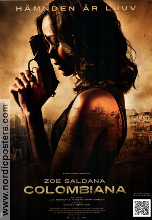 Colombiana 2011 poster Zoe Saldana Michael Vartan Olivier Megaton