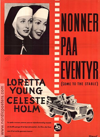 Come to the Stable 1949 poster Loretta Young Celeste Holm