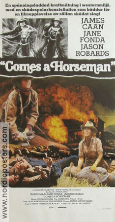 Comes a Horseman 1978 poster James Caan Jane Fonda Jason Robards Alan J Pakula Hästar Romantik