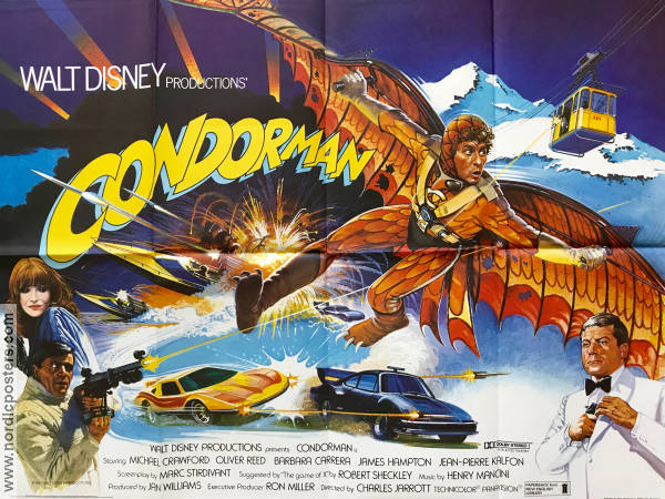 Condorman 1981 poster Michael Crawford Agenter Berg