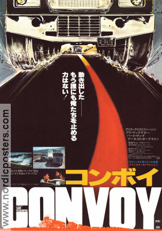 Convoy 1978 poster Kris Kristofferson Ali MacGraw Sam Peckinpah Bilar och racing