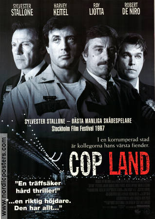 Copland 1997 poster Sylvester Stallone Harvey Keitel Ray Liotta Robert De Niro James Mangold Poliser