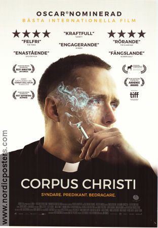 Corpus Christi 2019 poster Bartosz Bielenia Anna Biernacik Lidia Bogaczowna Jan Komasa Religion Rökning Filmen från: Poland