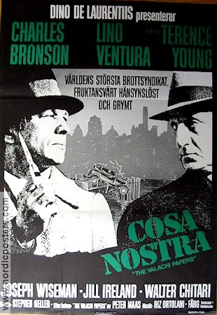 Cosa Nostra 1972 poster Charles Bronson Lino Ventura Jill Ireland Terence Young Maffia