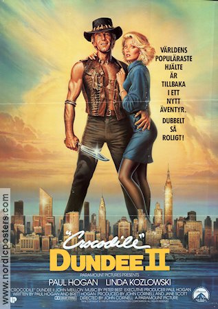 Crocodile Dundee 2 1988 poster Paul Hogan Linda Kozlowski John Meillon John Cornell