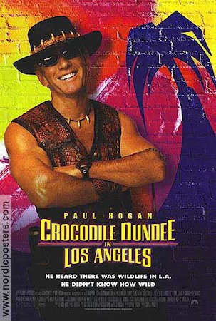 Crocodile Dundee in Los Angeles 2001 poster Paul Hogan Linda Kozlowski Jere Burns Simon Wincer