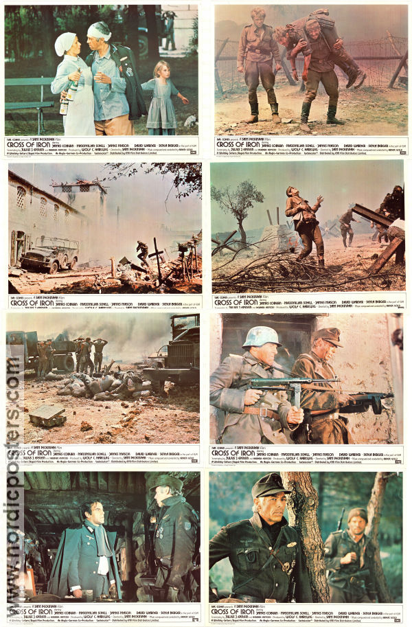 Cross of Iron 1977 lobbykort James Coburn Senta Berger Sam Peckinpah Krig Hitta mer: Nazi