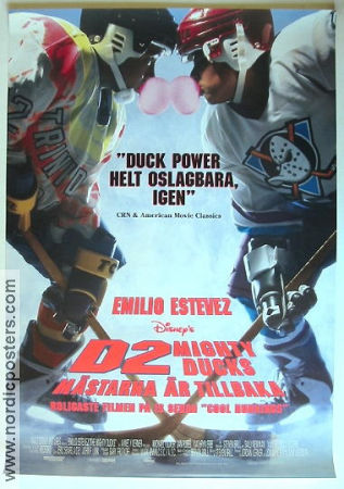 D2: The Mighty Ducks 1994 poster Emilio Estevez Vintersport