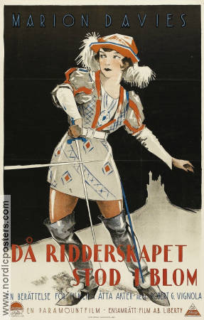 Då ridderskapet stod i blom 1922 poster Marion Davies Robert G Vignola