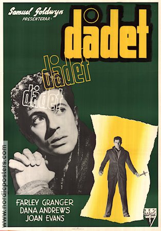 Dådet 1951 poster Farley Granger