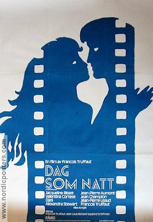 Dag som natt 1973 poster Jacqueline Bisset Francois Truffaut Konstaffischer