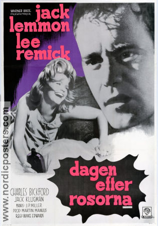 Dagen efter rosorna 1962 poster Jack Lemmon Lee Remick Blake Edwards