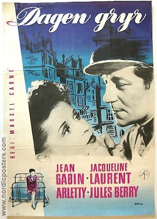 Dagen gryr 1939 poster Jean Gabin Jacqueline Laurent Marcel Carné