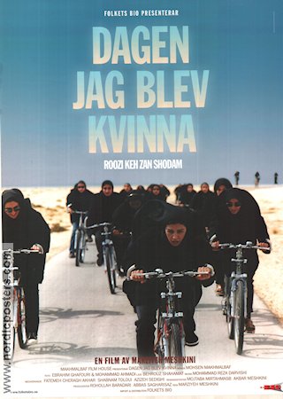 Dagen jag blev kvinna 2000 poster Marziyeh Meshkini Religion Filmen från: Iran Cyklar