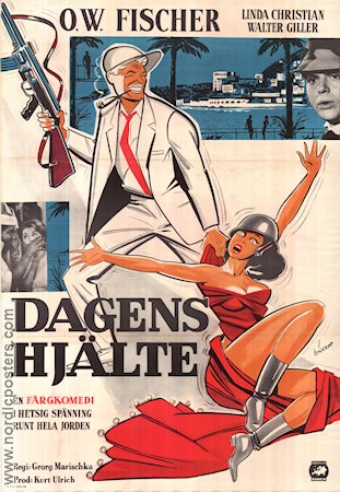 Dagens hjälte 1960 poster OW Fischer Linda Christian