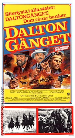 Daltongänget 1980 poster Burt Lancaster Rod Steiger John Savage Lamont Johnson Vapen