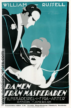 Damen från maskeraden 1917 poster William Russell Francelia Billington Edward Sloman