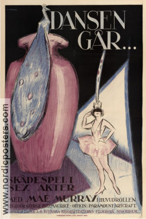 Dansen går 1920 poster Mae Murray David Powell George Fitzmaurice