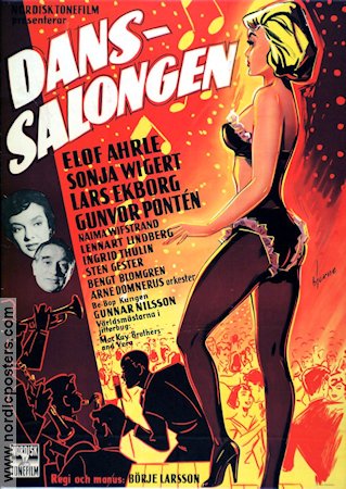 Danssalongen 1955 poster Elof Ahrle Sonja Wigert