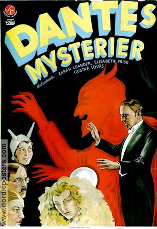 Dantes mysterier 1931 poster Zarah Leander Gunnar Lösås Paul Merzbach