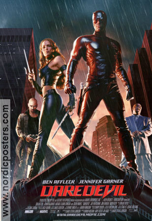 Daredevil 2003 poster Ben Affleck Jennifer Garner Colin Farrell Mark Steven Johnson Hitta mer: Marvel Från serier