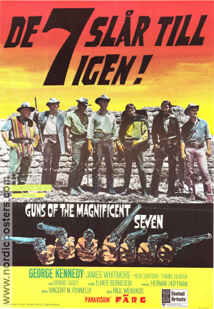 De 7 slår till igen! 1969 poster George Kennedy James Whitmore Monte Markham Paul Wendkos