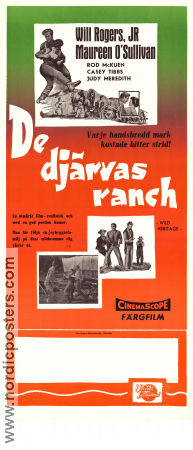 De djärvas revansch 1958 poster Will Rogers Jr Maureen O´Sullivan Rod McKuen Charles F Haas