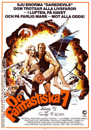 De fantastiska 7 1979 poster Christopher Connelly Christopher Lloyd Elke Sommer John Peyser Från TV