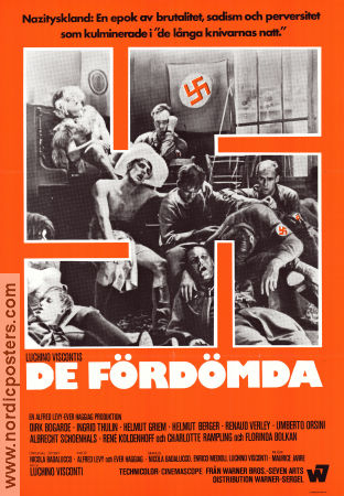 De fördömda 1969 poster Dirk Bogarde Ingrid Thulin Helmut Griem Luchino Visconti Hitta mer: Nazi