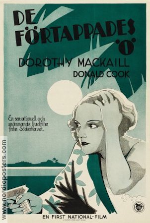 De förtappades ö 1931 poster Dorothy MacKaill