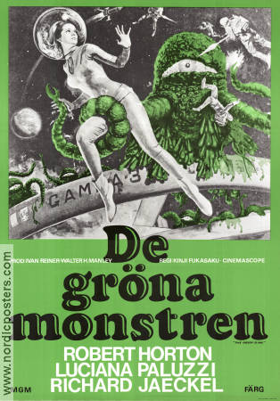 De gröna monstren 1970 poster Robert Horton Luciana Paluzzi Kinji Fukasaku