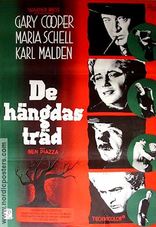 De hängdas träd 1959 poster Gary Cooper Maria Schell Karl Malden Delmer Daves