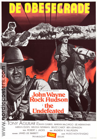 De obesegrade 1969 poster John Wayne Rock Hudson Antonio Aguilar Andrew V McLaglen