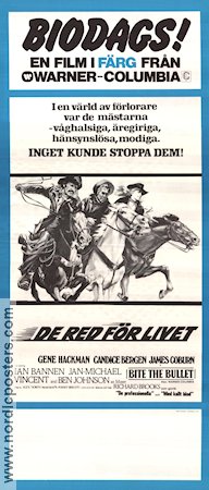 De red för livet 1975 poster Gene Hackman Candice Bergen James Coburn Richard Brooks