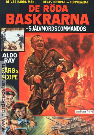 De röda baskrarna 1968 poster Aldo Ray Tano Cimarosa Camillo Bazzoni Krig