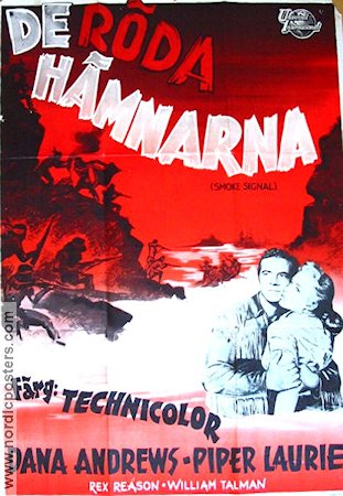 De röda hämnarna 1955 poster Dana Andrews