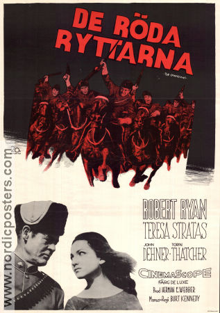 De röda ryttarna 1961 poster Robert Ryan John Dehner Burt Kennedy