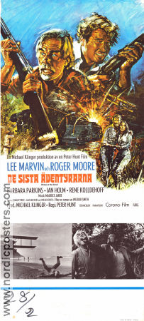 De sista äventyrarna 1976 poster Roger Moore Lee Marvin Barbara Parkins Peter R Hunt