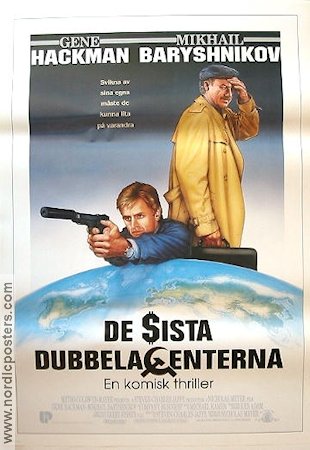 De sista dubbelagenterna 1991 poster Gene Hackman Mikhail Baryshnikov Kurtwood Smith Nicholas Meyer Agenter