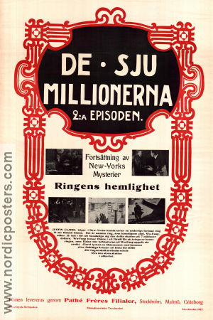 De sju millionerna 2 1915 poster Pearl White Creighton Hale Arnold Daly Louis J Gasnier Hitta mer: Silent movie