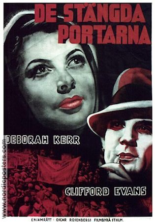 De stängda portarna 1944 poster Deborah Kerr Clifford Evans